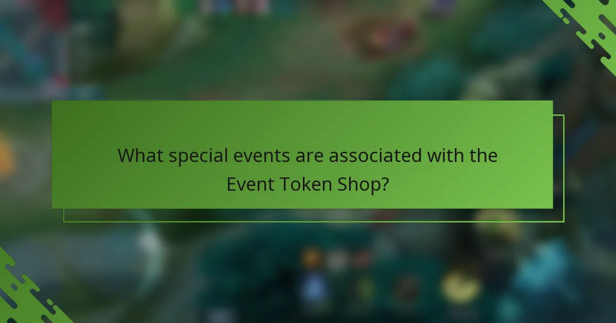 What special events are associated with the Event Token Shop?